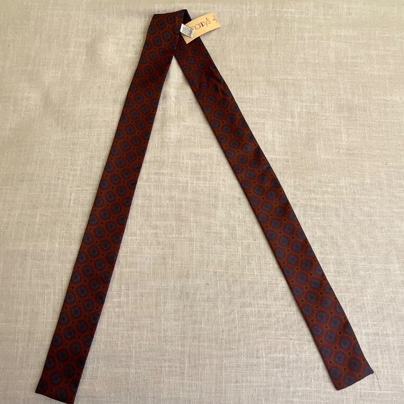 NWT Vintage Symphony Silk Foulard Scarf Geometric Print Bandana Wrist Bag Wrap - Picture 2 of 11